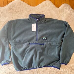 Nike Blue quarter Zip Up Sweater